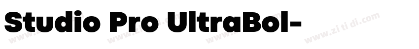 Studio Pro UltraBol字体转换